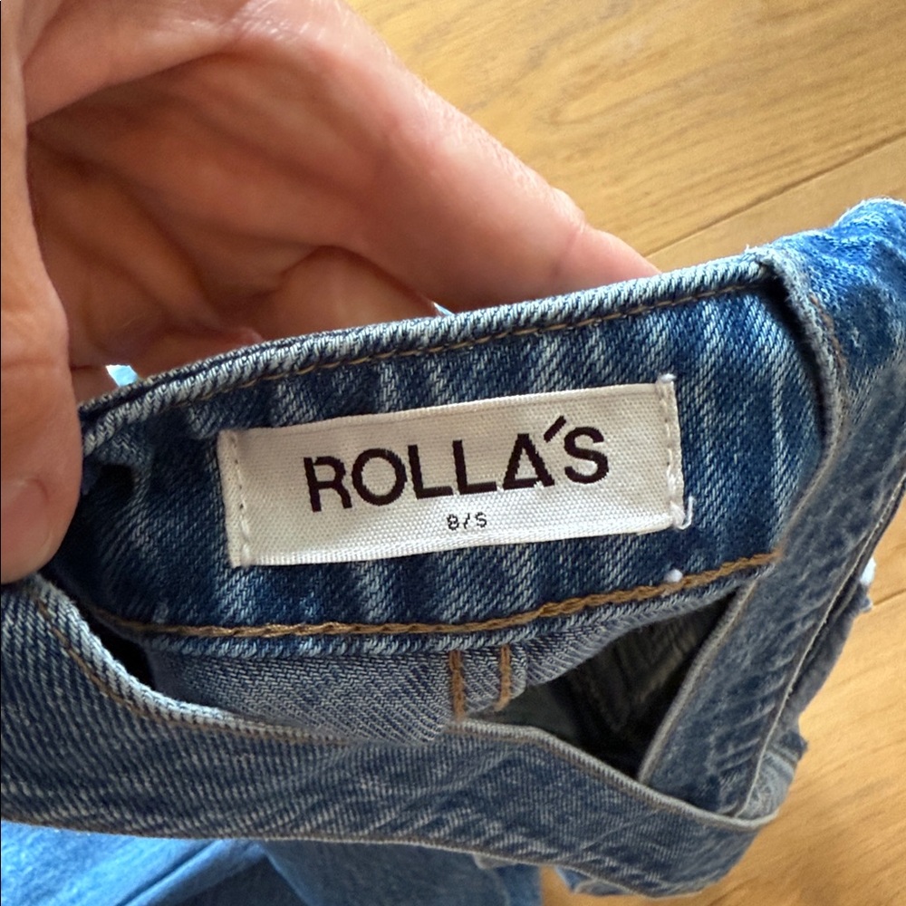 ROLLA'S Blue Retro Wide Leg Jumpsuit Overall - Picture 7 of 8